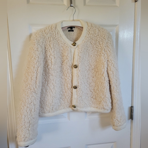 Massimo Dutti Boucle Cardigan Size Small - Picture 9 of 13